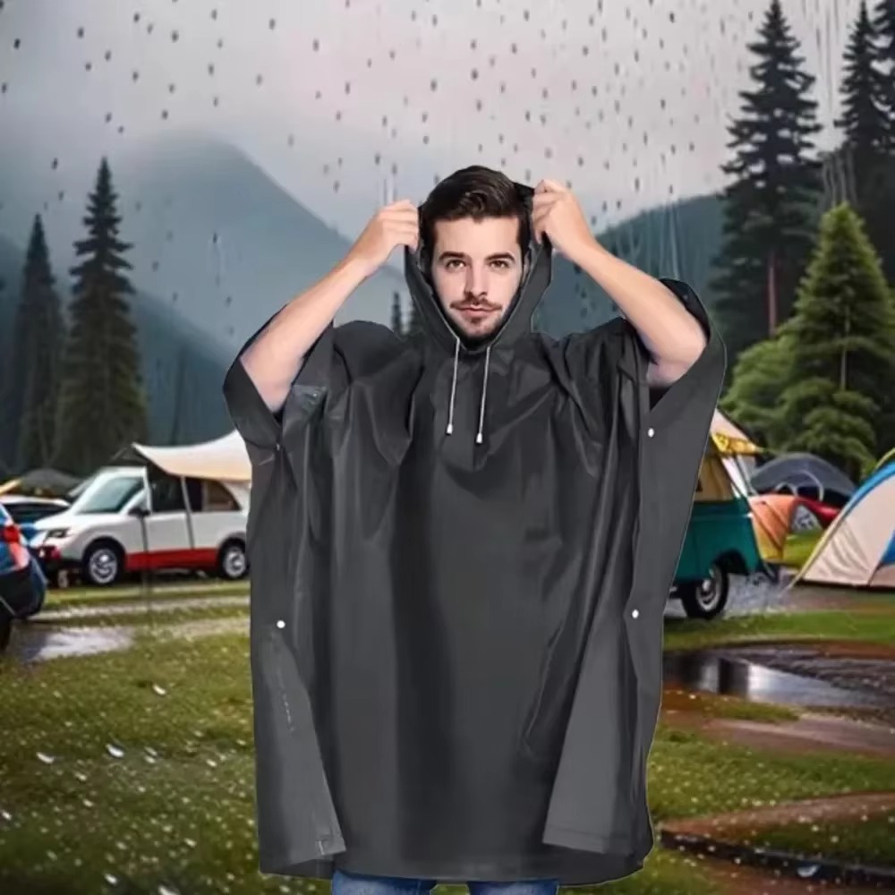 Emergency Poncho Rain - Poncho Impermeable 3 en 1 con