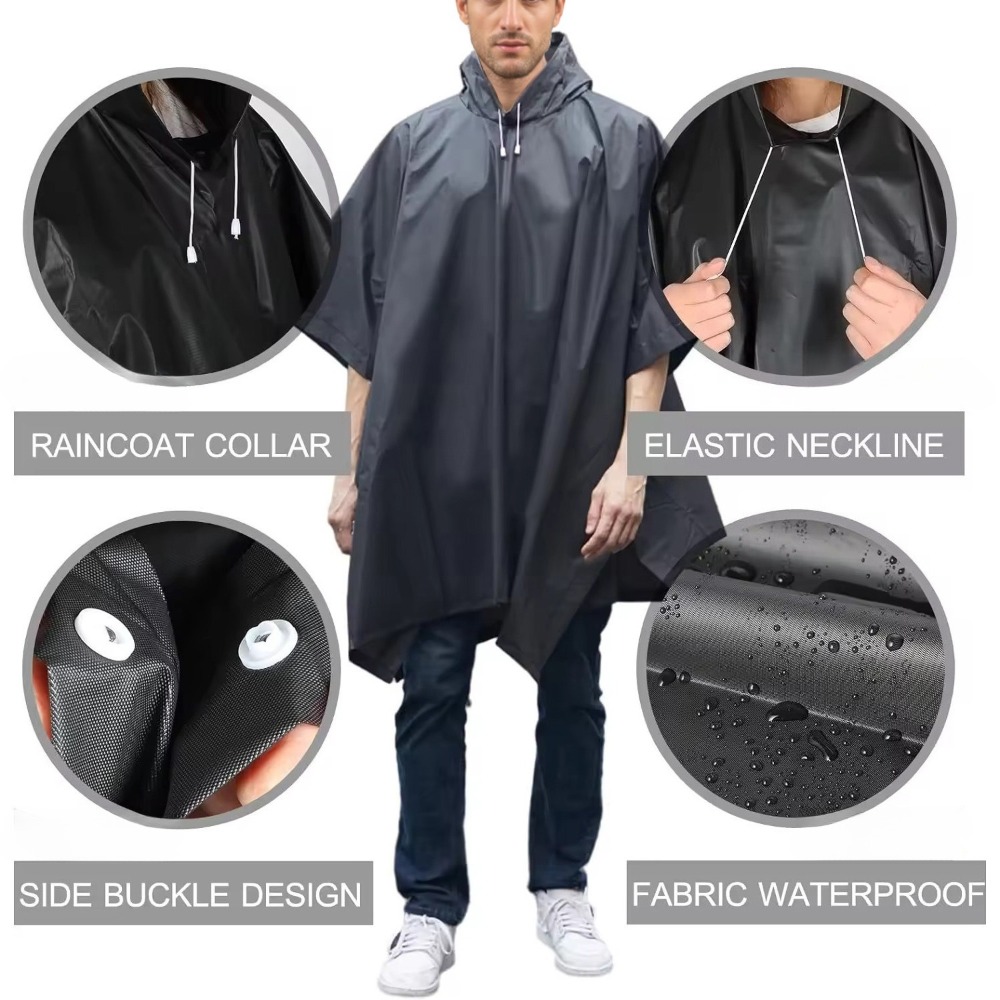 Poncho Impermeable 3 en 1 con  - Emergency Poncho Rain reseña y precio